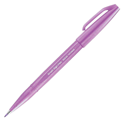 Pentel Brush Sign Pen - Pink Purple image