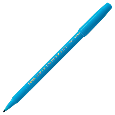 Pentel Color Pen Single Color Sky Blue image