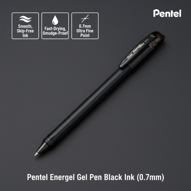Pentel Energel Gel Pen Black Ink (0.7mm) - 1 Pcs - BL417-A Slide 2