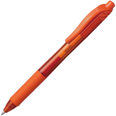Pentel Energel Gel Pen Orange Ink (0.7mm) - 1 Pcs image