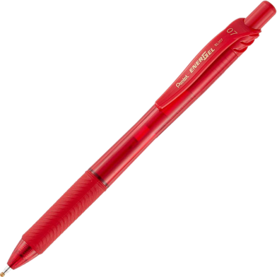 Pentel Energel Gel Pen Red Ink (0.7mm) - 1 Pcs image