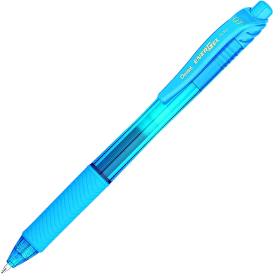 Pentel Energel Gel Pen Sky Blue Ink (0.7mm) - 1 Pcs image