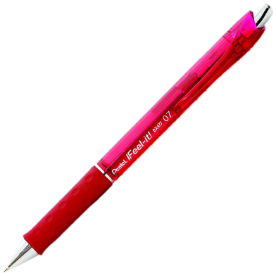 Pentel Feel IT 0.7mm Ball Pen Red Ink - 1 Pcs image