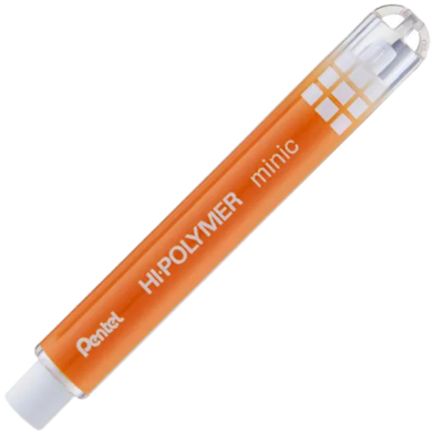 Pentel Hi-polymer Minic (6.8mm) Eraser (non Pvc)-Orange image