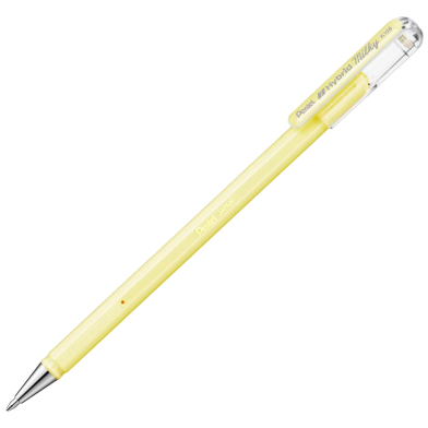 Pentel Hybrid Milky Gel pen Yellow Ink (0.8mm) - 1 Pcs image