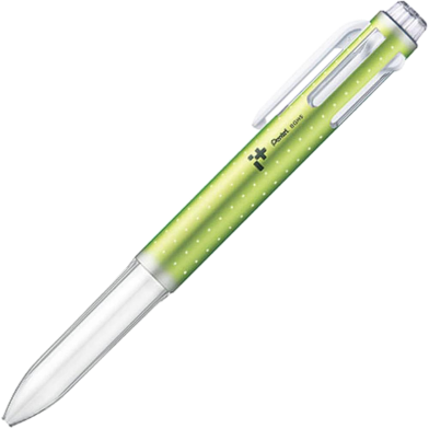 Pentel I Plus Customizable Pen 5Pcs Refill - Metallic Yellow Green image