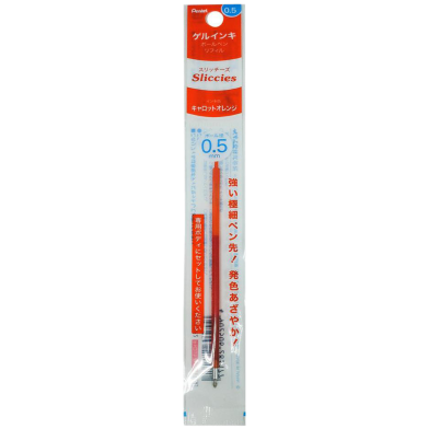 Pentel I Plus Refill Sliccies Ink 0.5mm - Carrot Orange image