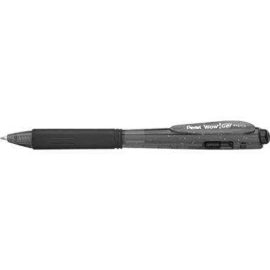 Pentel K437CR-A Wow Gel Pen Black Ink Sparkle Body image