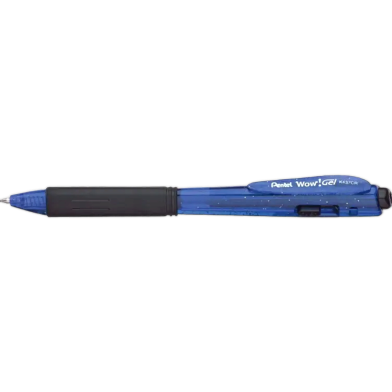 Pentel K437CR-C Wow Gel Pen Blue Ink Sparkle Body image