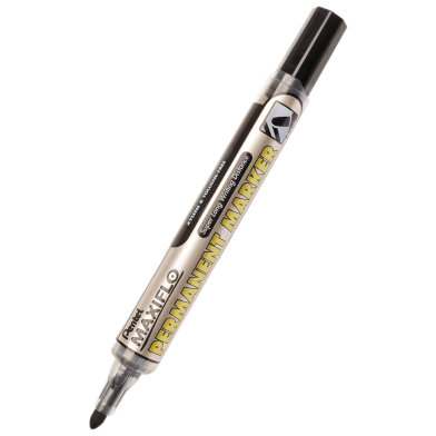 Pentel Maxiflo Permanent Marker Fine Bullet - Black image