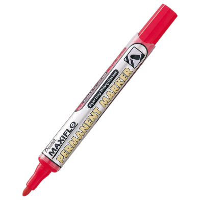 Pentel Maxiflo Permanent Marker Fine Bullet - Red image