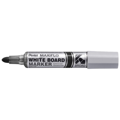 Pentel Maxiflo White Board Marker Bullet Point - Black image