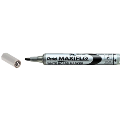 Pentel Maxiflo White Board Marker Bullet Point - Black image