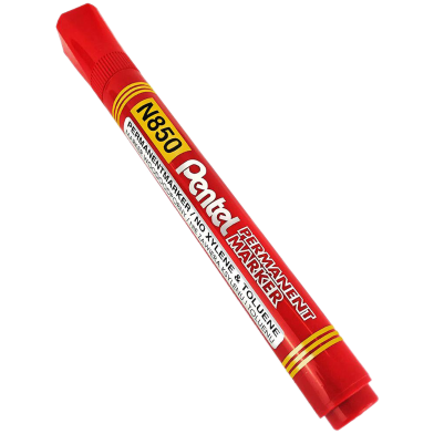 Pentel N850 Permanent Marker Bullet Point - Red image