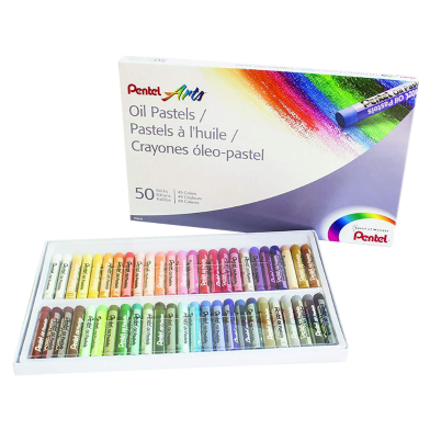 Pentel Oil Pastel 50 Color Set image