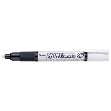 Pentel Paint Marker Medium Bullet Point - White image