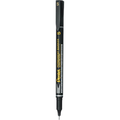 Pentel Parmanent Marker Super Fine Point-Black (Nfs410-A) image