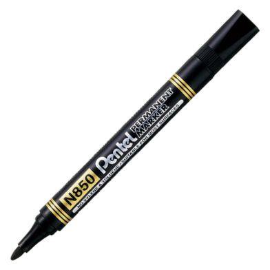 Pentel Permanent Marker N850 Bullet Point - Black image