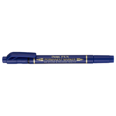 Pentel Permanent Marker Twin Tip - Blue image