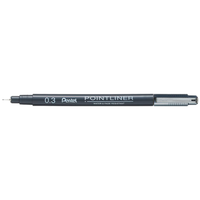 Pentel Pointliner Black 0.3mm image