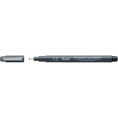 Pentel Pointliner Black 1.0mm image