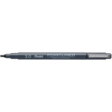 Pentel Pointliner Black Calligraphy 3.0mm image