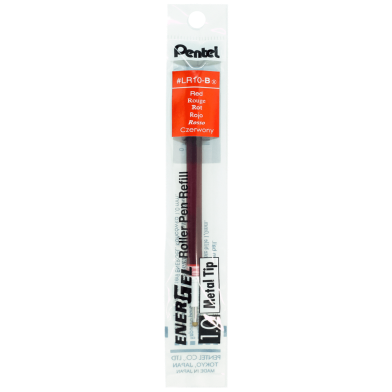 Pentel Refill For Energel Retractable Metal Tip 1.0mm - Red image
