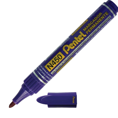 Pentel Refillable Permanent Marker Bullet Point-Violet (N450-V) image
