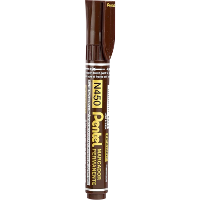 Pentel Refillable Permanent Marker Bullet Point-Brown (N450-E) image