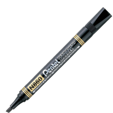 Pentel Refillable Permanent Marker Chisel Point-Brown (N460-E) image