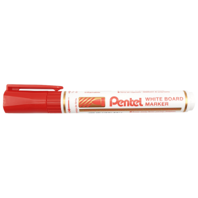 Pentel Refillable White Board Marker Bullet Point-Red image