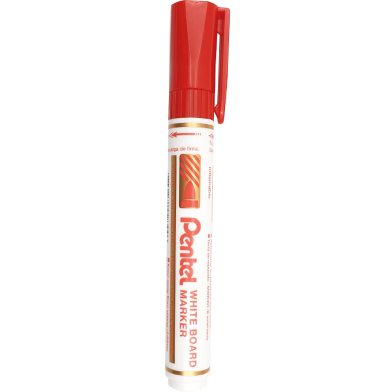 Pentel Refillable White Board Marker Chisel Point-Red (Mw46-B) image