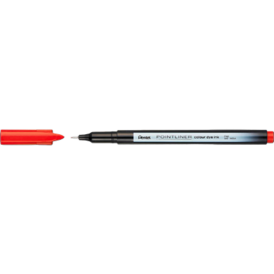 Pentel Pointliner Colour Dye Ink Red image
