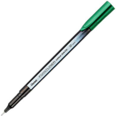 Pentel Pointliner Colour Dye Ink Green image