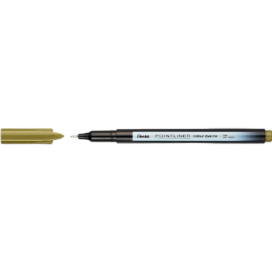 Pentel Pointliner Colour Dye Ink Golden Brown image