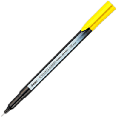 Pentel Pointliner Colour Dye Ink Yellow image