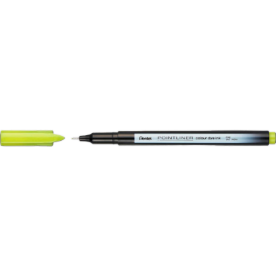 Pentel Pointliner Colour Dye Ink Lime Green image