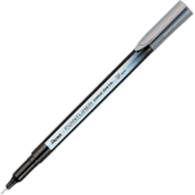 Pentel Pointliner Colour Dye Ink Gray image