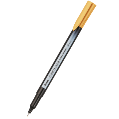 Pentel Pointliner Colour Dye Ink Yellow Ochre image