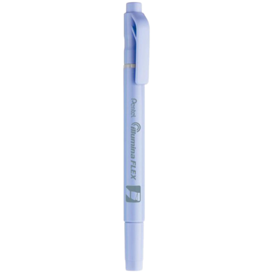 Pentel Twin Tip Illumina Flex Highlighter Flexible Chiset and Fine Tip - Pastel Blue image