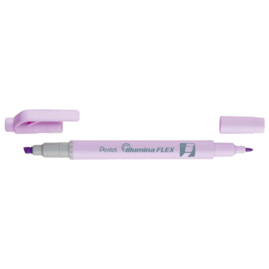 Pentel Twin Tip Illumina Flex Highlighter Flexible Chiset and Fine Tip - Pastel Violet image