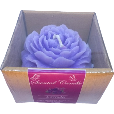 Peony Flower Scented Candle – Lavender Fragrance image