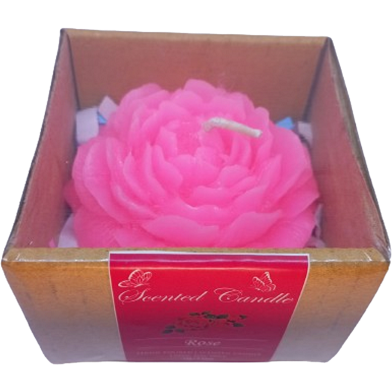 Peony Flower Scented Candle – Soft Light, Sweet Rose Fragrance image