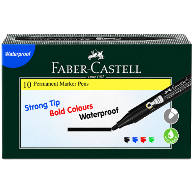 Faber Castell Permanent Marker-12 Pcs image