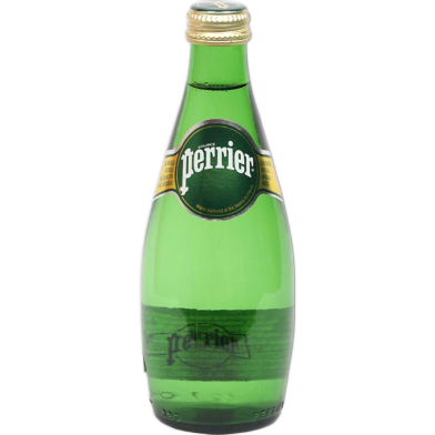 Perrier Carbonated Natural Mineral Water Glass Bott.330 ml image