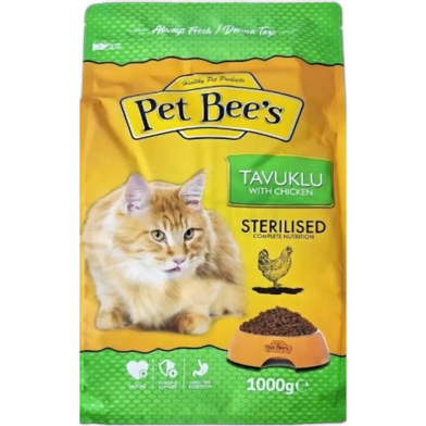 Pet Bee's Adult Dry Cat Food Sterilised - Chicken 1kg image