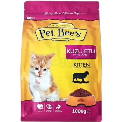 Pet Bee's Kitten Dry Cat Food - Lamb 1kg image