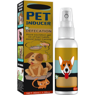 Pet Toilet Inducing Spray Dog Defecation Positioning Props Inducer Cat Potty Training Indoor Outdoor Portable Pet Training Spray 30ml image