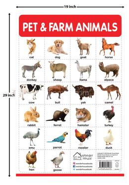 Pet and Farm Animals - My First Early Learning Wall Chart