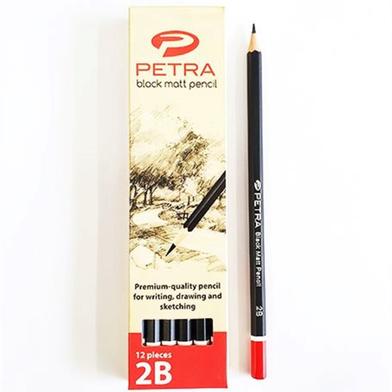 Petra Black Matt Pencil - 12 Pcs image